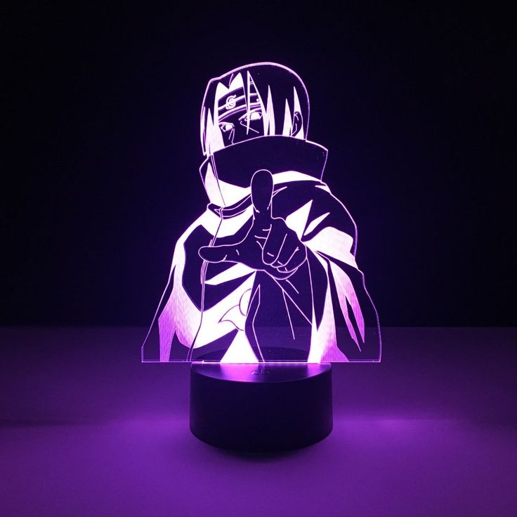 Lámpara LED 3D Itachi Uchiha