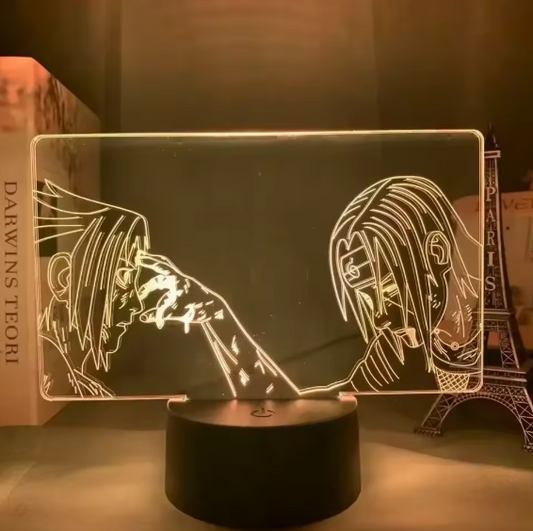 Lámpara LED 3D Sasuke Uchiha / Itachi Uchiha