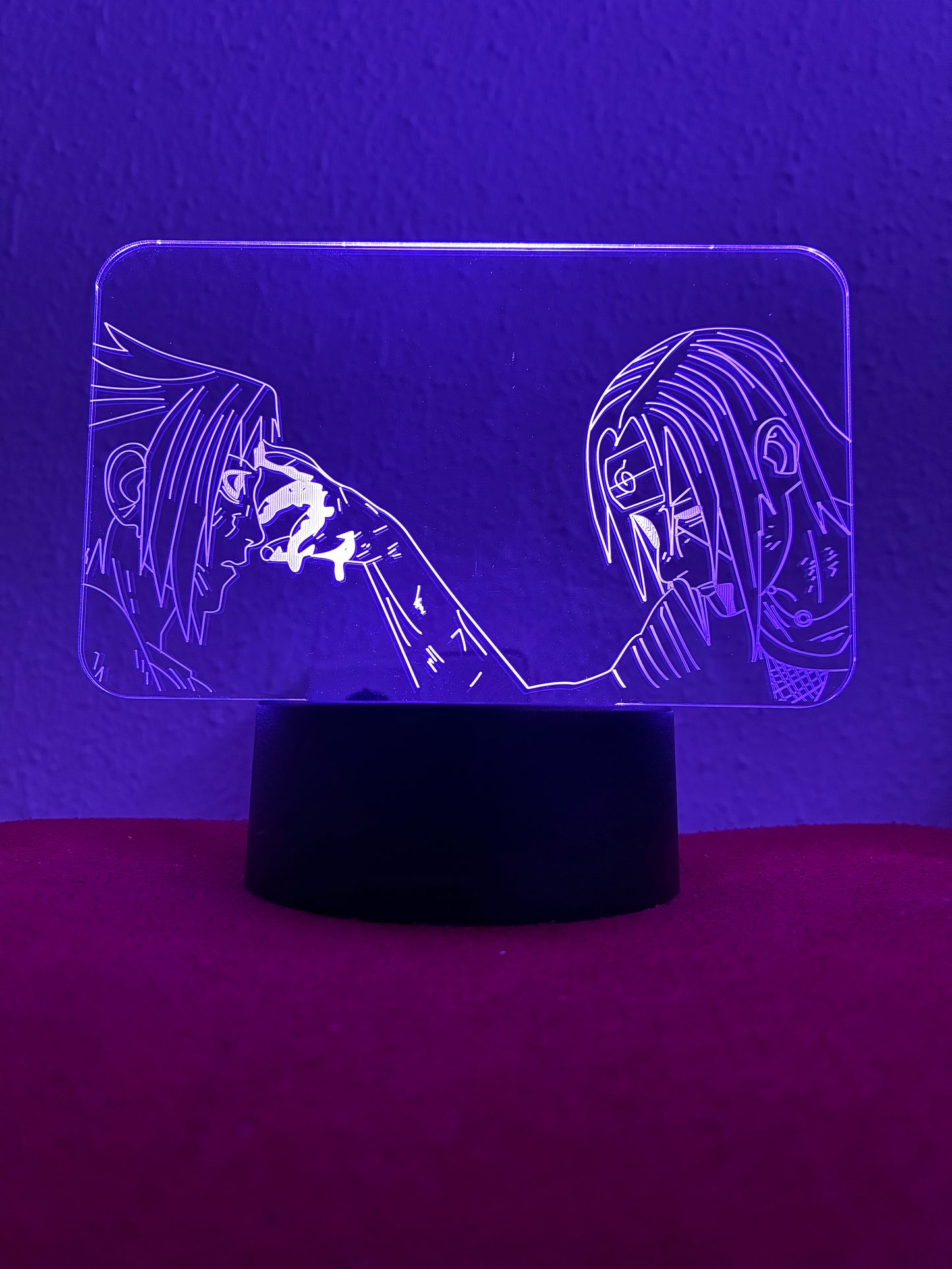 Lámpara LED 3D Sasuke Uchiha / Itachi Uchiha