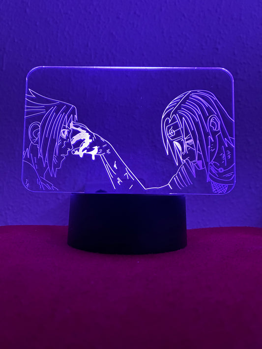 Lámpara LED 3D Sasuke Uchiha / Itachi Uchiha
