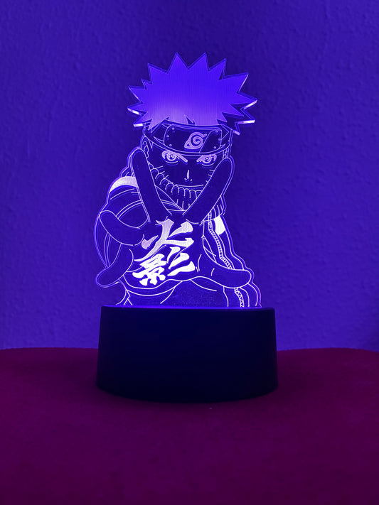 Lámpara LED 3D Naruto Uzumaki